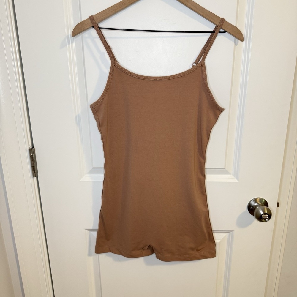 Nike Sportswear Body Suit One Piece Brown Womens Sz Medium Nude Desert Dust - Picture 5 of 15